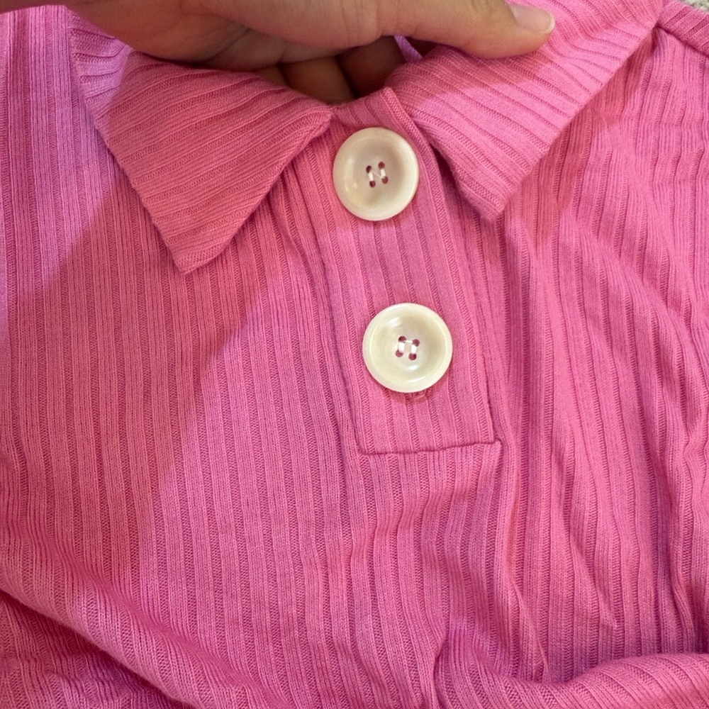 Reformation Pink Button Down Shirt